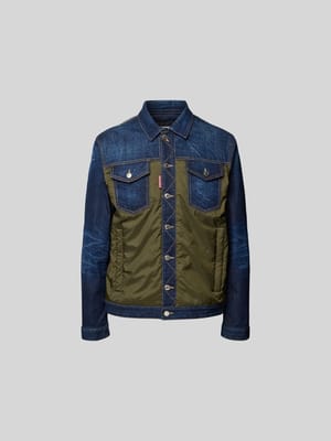 Regular Fit Jeansjacke mit Brusttaschen Shop The Look MANNEQUINE