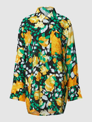 Blouse met bloemenmotief, model 'Limone' Shop The Look MANNEQUINE