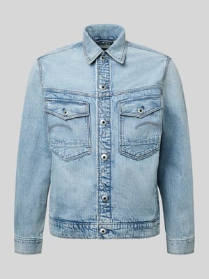 Jeansjacke mit Knopfleiste und Brusttaschen Modell 'Dakota' Shop The Look MANNEQUINE