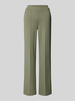 Broek met lengtenaden en elastische band Shop The Look MANNEQUINE