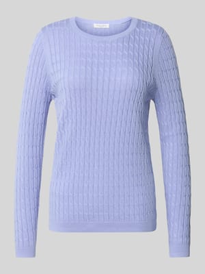 Gebreide pullover met kabelpatroon Shop The Look MANNEQUINE