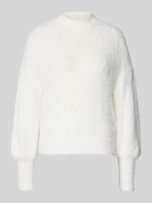 Gebreide pullover met ribboorden, model 'KEYLA' Shop The Look MANNEQUINE