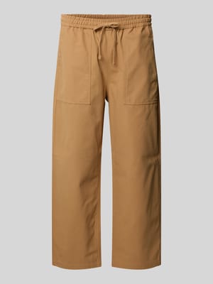straight fit stoffen broek van katoen Shop The Look MANNEQUINE