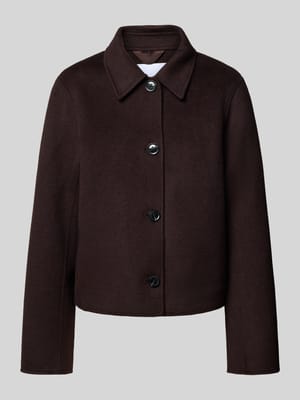 Jack van wolmix met platte kraag, model 'HOLLY' Shop The Look MANNEQUINE