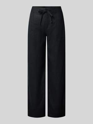 Regular Fit Weite Hose aus reinem Leinen  Shop The Look MANNEQUINE