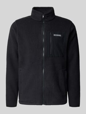 Fleecejack met borstzak en labelstitching, model 'Jasper' Shop The Look MANNEQUINE