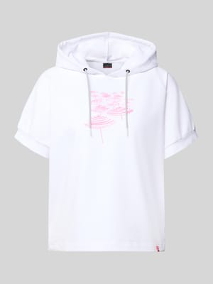 T-Shirt aus Baumwoll-Mix mit Kapuze Modell 'SHARON3' Shop The Look MANNEQUINE