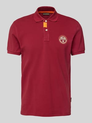 Regular Fit Poloshirt mit Label-Stitching Modell 'CLANIS' Shop The Look MANNEQUINE