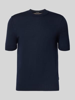Koszulka z dzianiny o kroju regular fit z czystej żywej wełny Model 'H-UMAURO' Shop The Look MANNEQUINE