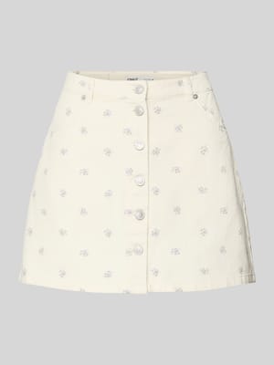 Ausgestellter Mini-Rock aus reiner Baumwolle Modell 'NAOMI' Shop The Look MANNEQUINE