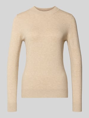 Gebreide pullover van viscosemix met ronde hals Shop The Look MANNEQUINE