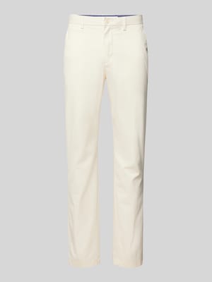 Chino in unifarbenem Design Modell 'DENTON' Shop The Look MANNEQUINE