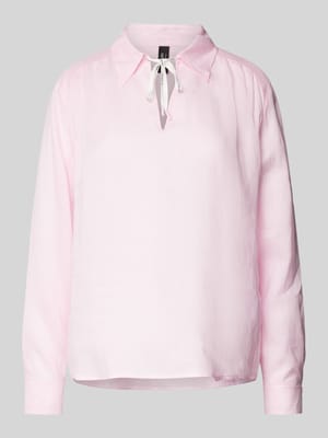 Bluzka o kroju regular fit z ramii z wykładanym kołnierzem Shop The Look MANNEQUINE