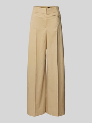 Wide Leg Stoffhose mit Bügelfalten Modell 'Tiana' Shop The Look MANNEQUINE