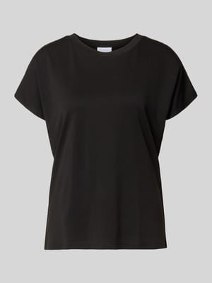 T-Shirt aus Modal-Mix mit Rundhalsausschnitt Shop The Look MANNEQUINE