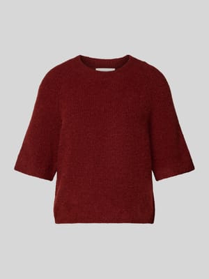 Bluzka z dzianiny z dodatkiem wełny model ‘Milania’ Shop The Look MANNEQUINE