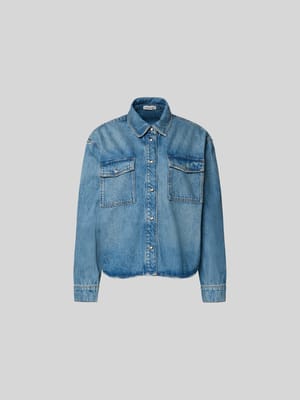 Regular Fit Jeansbluse aus Baumwolle Shop The Look MANNEQUINE