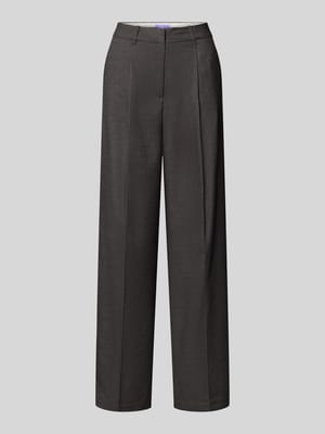 Wide fit stoffen broek met viscose, model 'Ellis' Shop The Look MANNEQUINE
