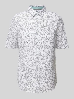 Regular Fit Freizeithemd aus Leinen-Baumwoll-Mix Shop The Look MANNEQUINE