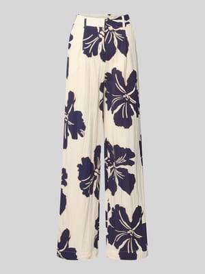 Stoffhose im Allover-Look Modell 'DOTTER' Shop The Look MANNEQUINE