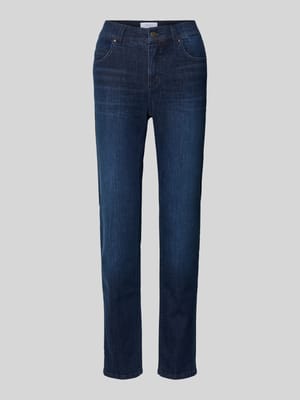 Jeansy o kroju slim fit w 5‑kieszeniowym fasonie model 'CICI' Shop The Look MANNEQUINE
