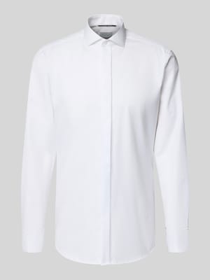 Koszula smokingowa o kroju slim fit z diagonalu Shop The Look MANNEQUINE