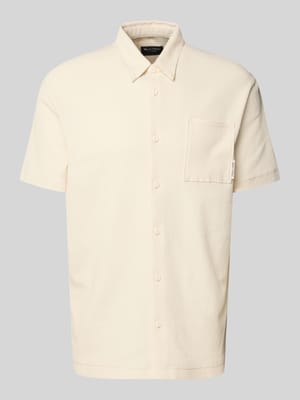 Regular Fit Poloshirt mit feiner Waffelstruktur Shop The Look MANNEQUINE