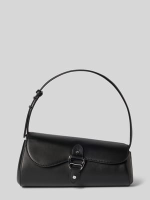 Handtas van echt runderleer met logo-applicatie Shop The Look MANNEQUINE