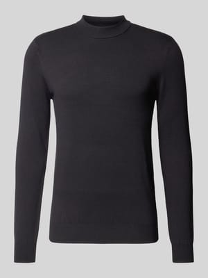 Gebreide pullover met ribboorden Shop The Look MANNEQUINE