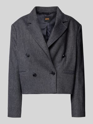 Boxy fit korte blazer met wol, model 'JAFLENI' Shop The Look MANNEQUINE