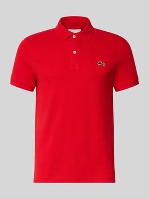 slim fit poloshirt van puur katoen Shop The Look MANNEQUINE