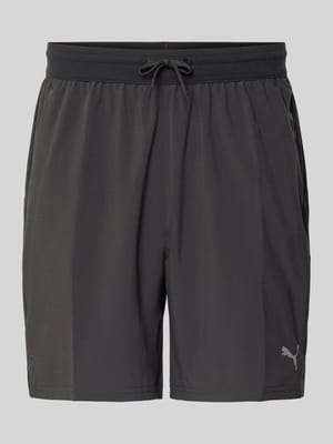 Short met elastische band en logo Shop The Look MANNEQUINE