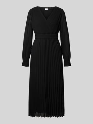 Midikleid mit V-Ausschnitt Shop The Look MANNEQUINE