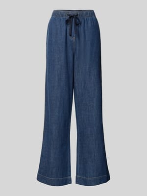 Wide leg jeans van puur katoen Shop The Look MANNEQUINE