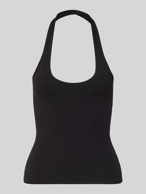 Figurbetontes Neckholder-Top mit Rundhalsausschnitt Shop The Look MANNEQUINE