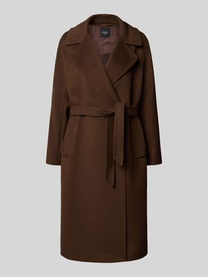 Płaszcz wełniany o kroju regular fit z czystej żywej wełny model ‘RESINA’ Shop The Look MANNEQUINE