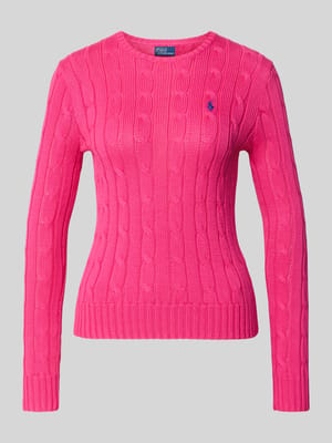 Gebreide pullover met kabelpatroon model 'JULIANNA' Shop The Look MANNEQUINE