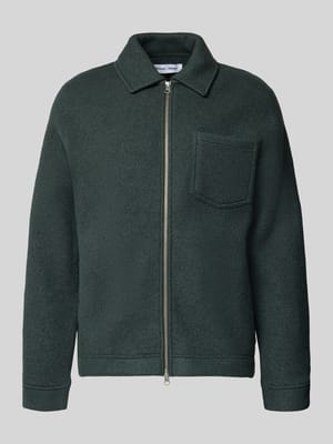 Regular Fit Hemdjacke aus reiner Wolle Modell 'HANNES' Shop The Look MANNEQUINE