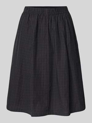 Knielange rok met steekzakken, model 'Tunis' Shop The Look MANNEQUINE