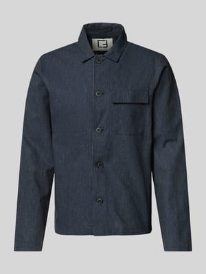 Regular fit overshirt van linnenmix, model 'MYLES' Shop The Look MANNEQUINE