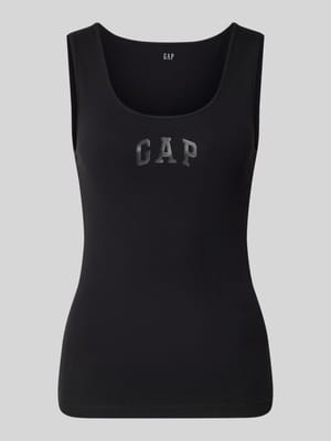 Slim Fit Top mit Logo-Print Shop The Look MANNEQUINE