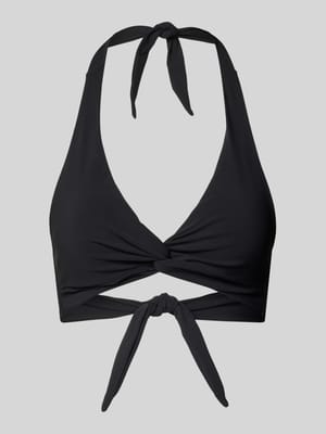Bikini-Oberteil mit Label-Detail Modell 'SOLID' Shop The Look MANNEQUINE
