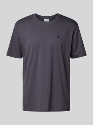 T-Shirt mit Logo-Stitching Modell 'ICONS' Shop The Look MANNEQUINE