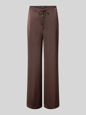 Schimmernde Wide Fit Hose mit Bindegürtel Shop The Look MANNEQUINE