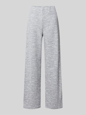 Broek in bouclé-look met elastische band Shop The Look MANNEQUINE