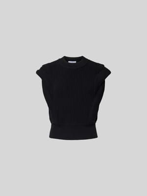 T-Shirt in Strick-Optik Shop The Look MANNEQUINE
