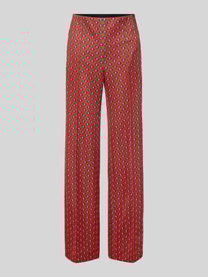 Broek in all-over look met elastische band Shop The Look MANNEQUINE