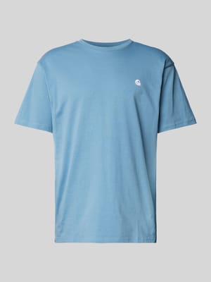 T-Shirt mit Label-Stitching Shop The Look MANNEQUINE