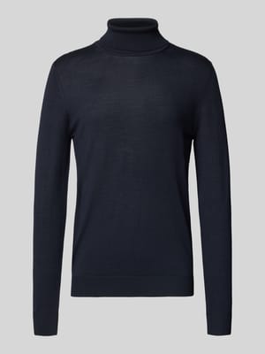 Pullover van een mix van merinowol met col Shop The Look MANNEQUINE