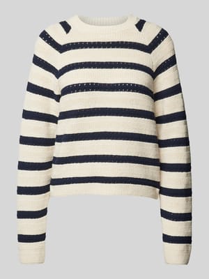 Gebreide pullover met ronde hals Shop The Look MANNEQUINE